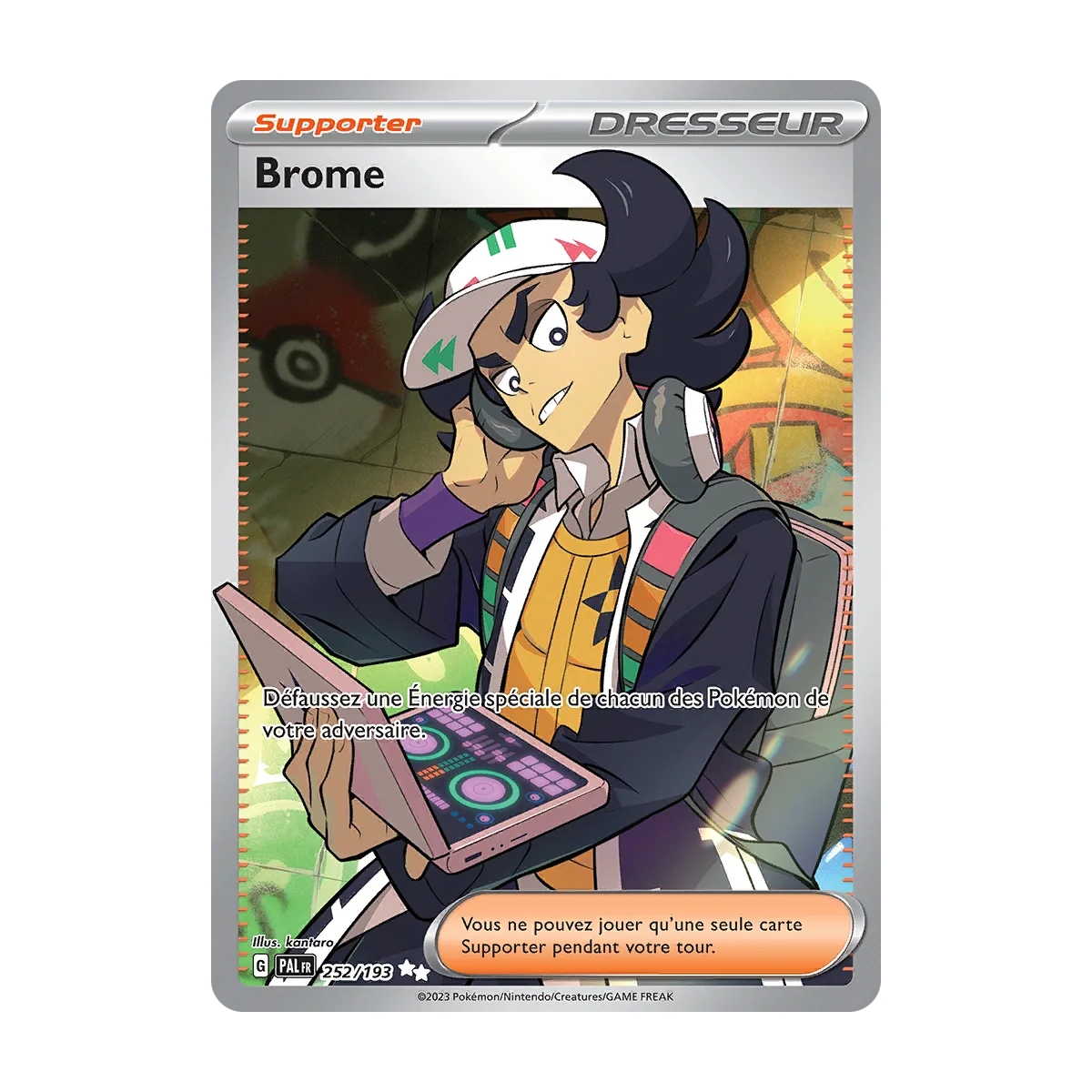 Carte Brome - Ultra rare de Pokémon Écarlate et Violet Évolutions à Paldea 252/193