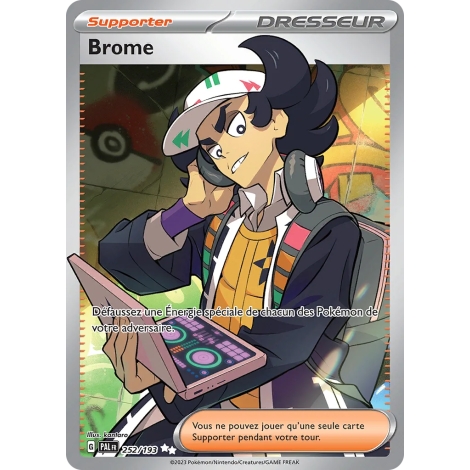 Carte Brome - Ultra rare de Pokémon Écarlate et Violet Évolutions à Paldea 252/193