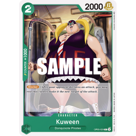 Kuween, carte CHARACTER de l'extension AWAKENING OF THE NEW ERA [OP05]