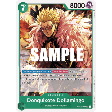 Carte Donquixote Doflamingo - CHARACTER de One Piece OP05-029