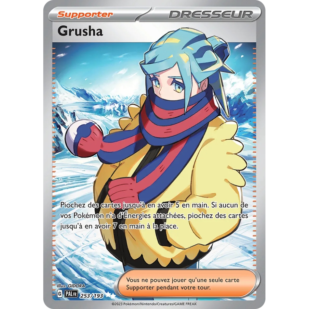 Grusha 253/193 : Joyau Ultra rare de l'extension Pokémon Écarlate et Violet Évolutions à Paldea