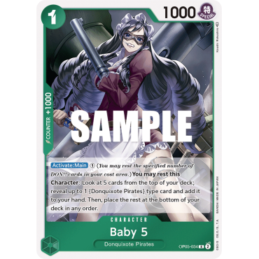 Carte Baby 5 - CHARACTER de One Piece OP05-034