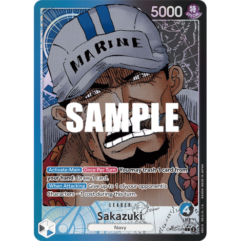 Carte Sakazuki (V1) - LEADER de One Piece OP05-041-p1