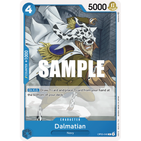 Dalmatian, carte CHARACTER de l'extension AWAKENING OF THE NEW ERA [OP05]