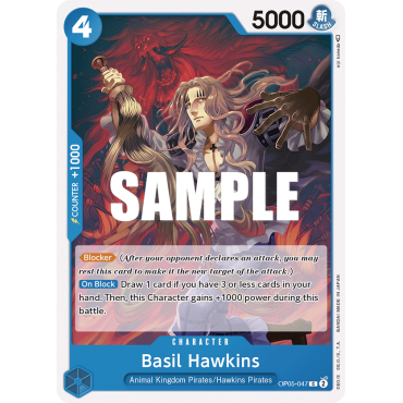 Basil Hawkins OP05-047 : CHARACTER de One Piece AWAKENING OF THE NEW ERA [OP05]