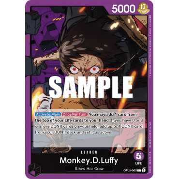 Carte Monkey.D.Luffy - LEADER de One Piece OP05-060
