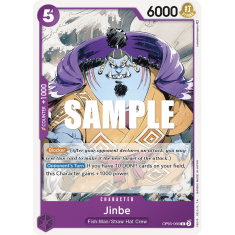 Carte Jinbe - CHARACTER de One Piece OP05-066