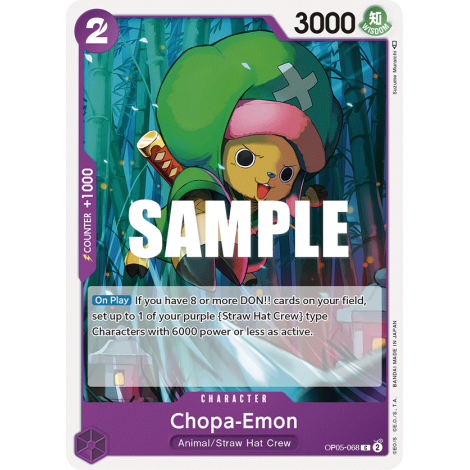 Chopa-Emon, carte CHARACTER de l'extension AWAKENING OF THE NEW ERA [OP05]