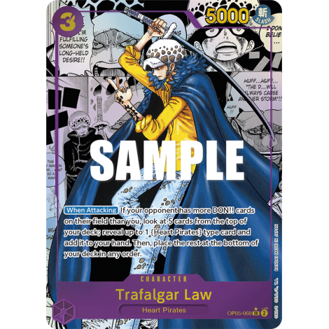 Trafalgar Law (V2) OP05-069-p2 : CHARACTER de One Piece AWAKENING OF THE NEW ERA [OP05]