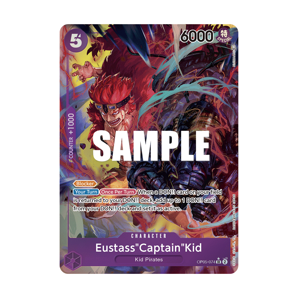 Carte Eustass"Captain"Kid (V1) - CHARACTER de One Piece OP05-074-p1