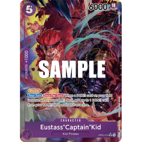 Carte Eustass"Captain"Kid (V1) - CHARACTER de One Piece OP05-074-p1