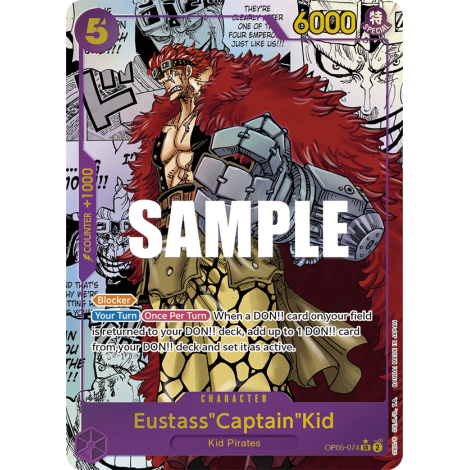 Carte Eustass"Captain"Kid (V2) - CHARACTER de One Piece OP05-074-p2