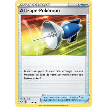 Découvrez Attrape-Pokémon, carte Peu commune (Brillante) de la série Épée et Bouclier