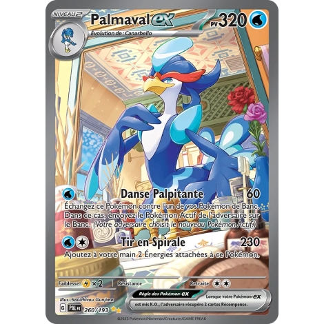 Palmaval 260/193 : Joyau Illustration spéciale rare de l'extension Pokémon Écarlate et Violet Évolutions à Paldea