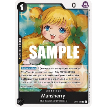 Mansherry, CHARACTER de l'extension AWAKENING OF THE NEW ERA [OP05]