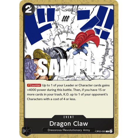 Dragon Claw, carte EVENT de l'extension AWAKENING OF THE NEW ERA [OP05]