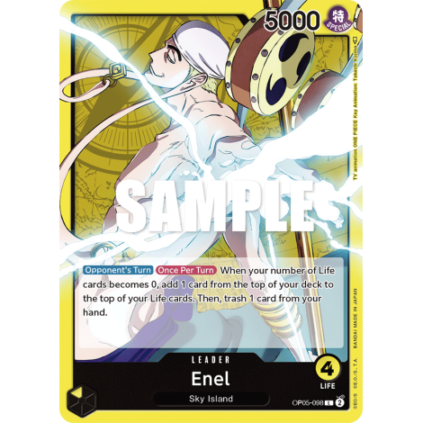 Carte Enel - LEADER de One Piece OP05-098