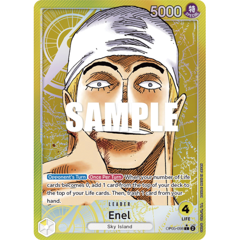 Enel (V1), carte LEADER de l'extension AWAKENING OF THE NEW ERA [OP05]