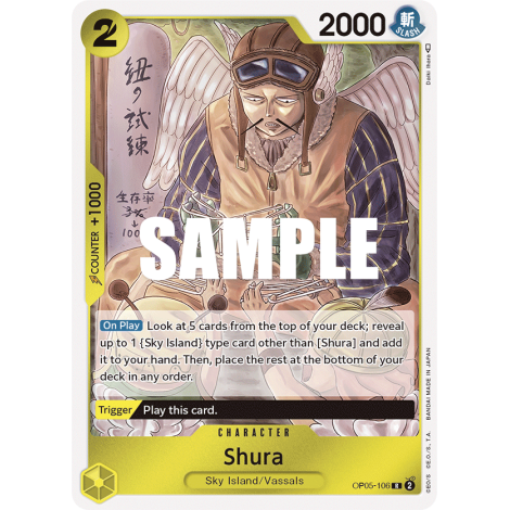 Carte Shura - CHARACTER de One Piece OP05-106