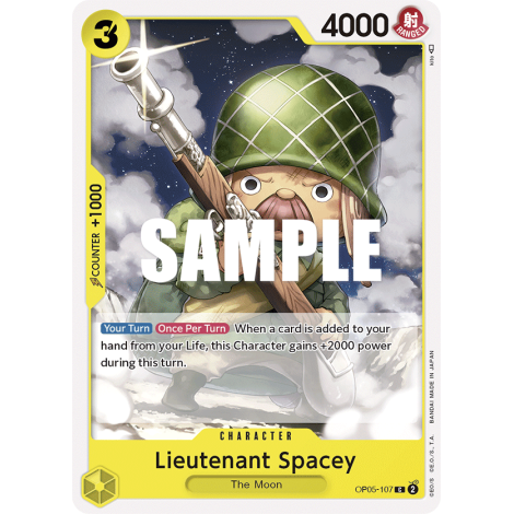 Carte Lieutenant Spacey - CHARACTER de One Piece OP05-107