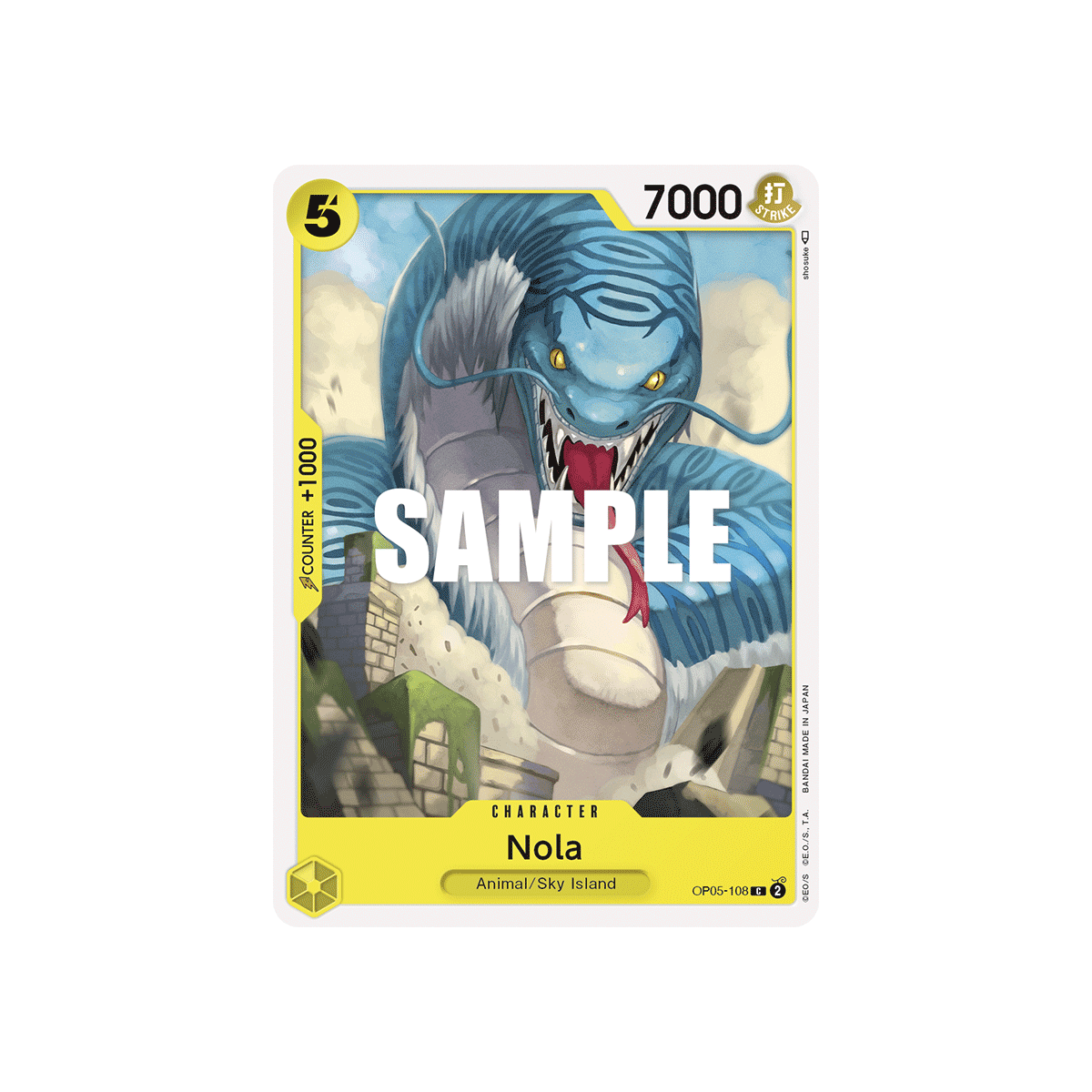 Carte Nola - CHARACTER de One Piece OP05-108