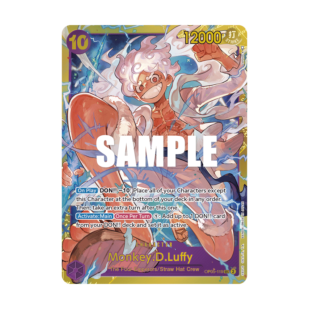 Monkey.D.Luffy, carte CHARACTER de l'extension AWAKENING OF THE NEW ERA [OP05]