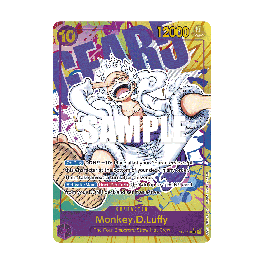 Carte Monkey.D.Luffy (V1) - CHARACTER de One Piece OP05-119-p1