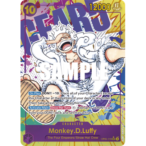 Carte Monkey.D.Luffy (V1) - CHARACTER de One Piece OP05-119-p1