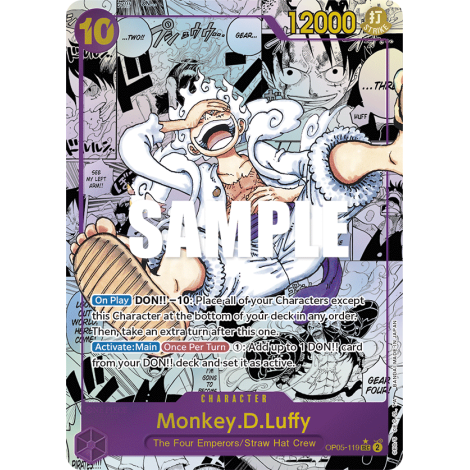 Monkey.D.Luffy (V2) OP05-119-p2 : CHARACTER de One Piece AWAKENING OF THE NEW ERA [OP05]