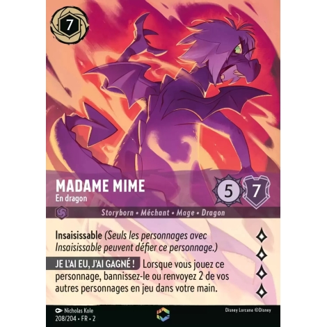 Madame Mime 208/204 : carte Lorcana