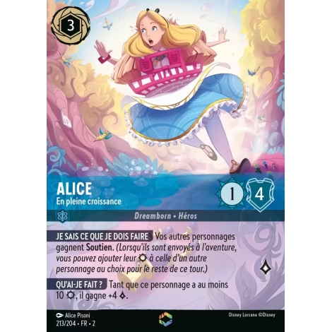 Alice, carte Enchantée de Lorcana