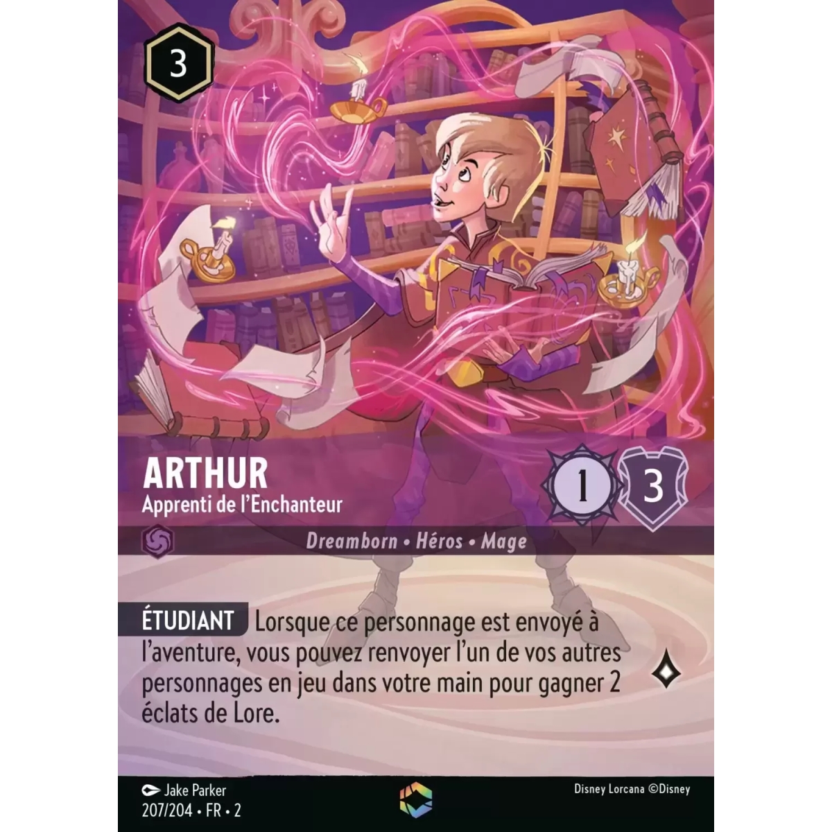 Arthur 207/204 : carte Lorcana