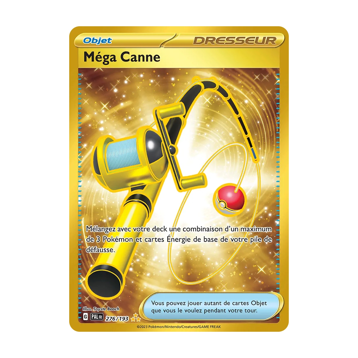 Méga Canne 276/193 : Joyau Hyper rare de l'extension Pokémon Écarlate et Violet Évolutions à Paldea