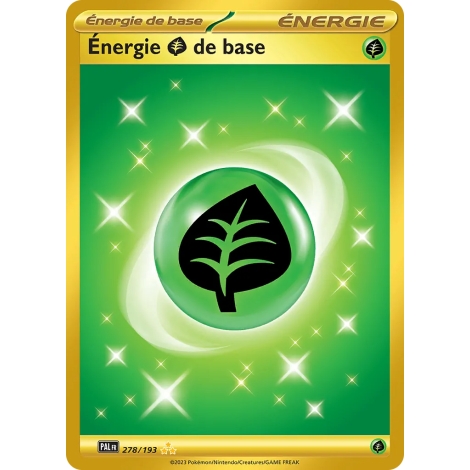 Carte Énergie  de base - Hyper rare de Pokémon Écarlate et Violet Évolutions à Paldea 278/193