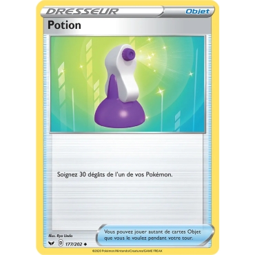 Découvrez Potion, carte Peu commune (Brillante) de la série Épée et Bouclier