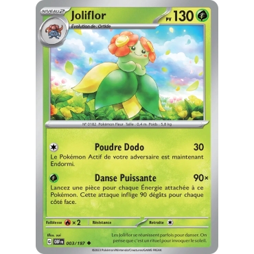 Joliflor 003/197 Brillante Écarlate et Violet Flammes Obsidiennes