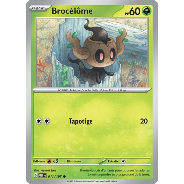 Brocélôme 011/197 Brillante Écarlate et Violet Flammes Obsidiennes