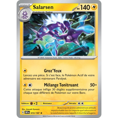 Salarsen 072/197 Brillante Écarlate et Violet Flammes Obsidiennes