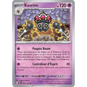 Kaorine N°095/197 Brillante Écarlate et Violet Flammes Obsidiennes