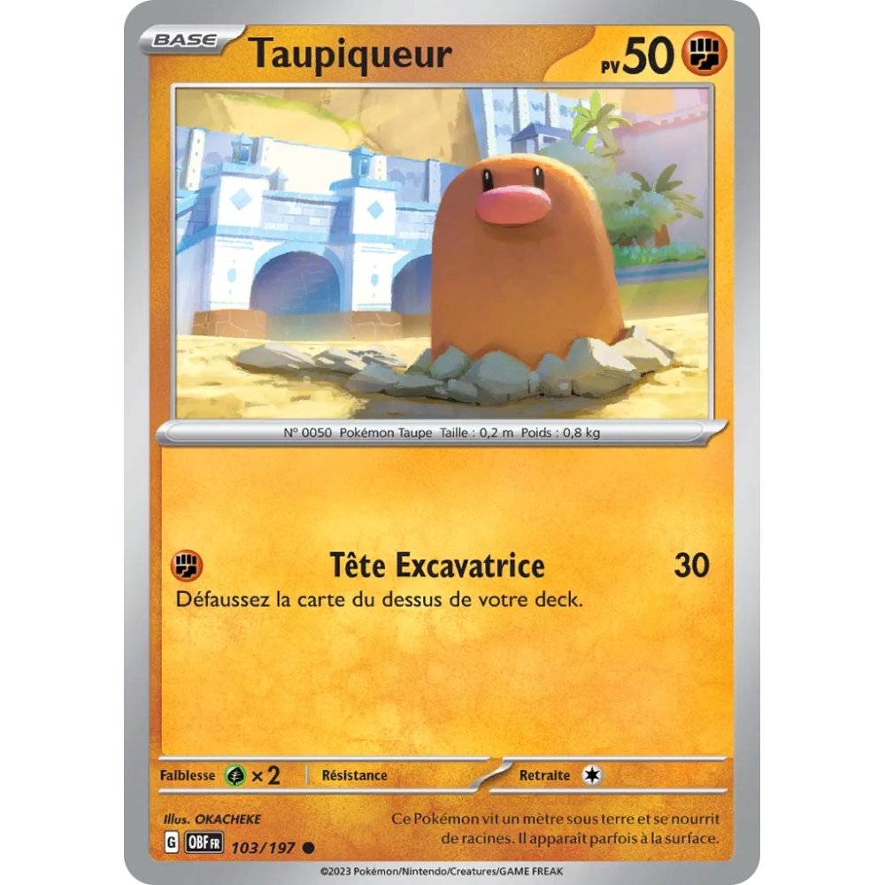 Taupiqueur  N°103/197 Brillante Écarlate et Violet Flammes Obsidiennes