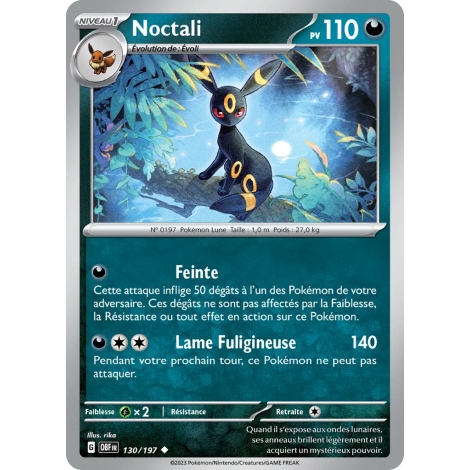 Noctali Pokémon Écarlate et Violet Flammes Obsidiennes 130/197