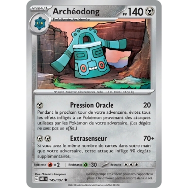 Archéodong N°145/197 Brillante Écarlate et Violet Flammes Obsidiennes