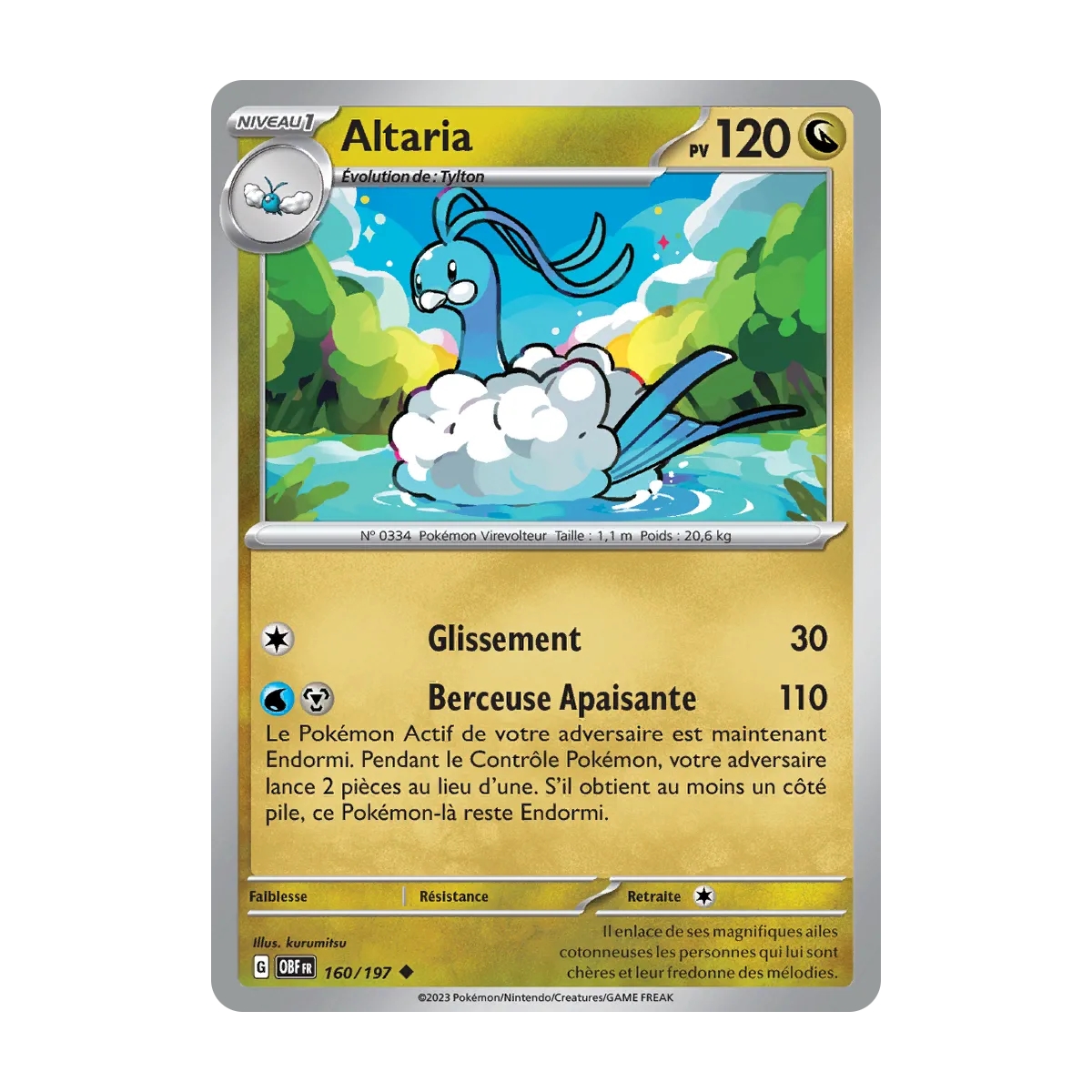 Altaria N°160/197 Brillante Écarlate et Violet Flammes Obsidiennes