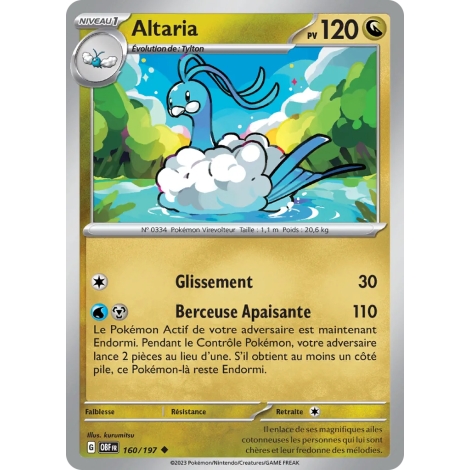 Altaria N°160/197 Brillante Écarlate et Violet Flammes Obsidiennes