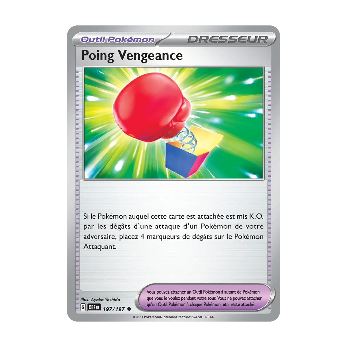 Poing Vengeance 197/197 Écarlate et Violet Flammes Obsidiennes