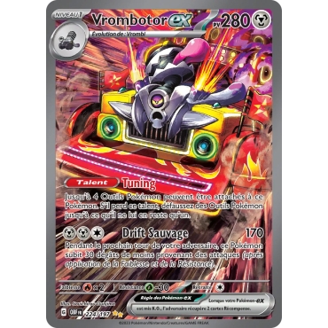 Découvrez Vrombotor, carte Illustration spéciale rare de la série Écarlate et Violet Flammes Obsidiennes