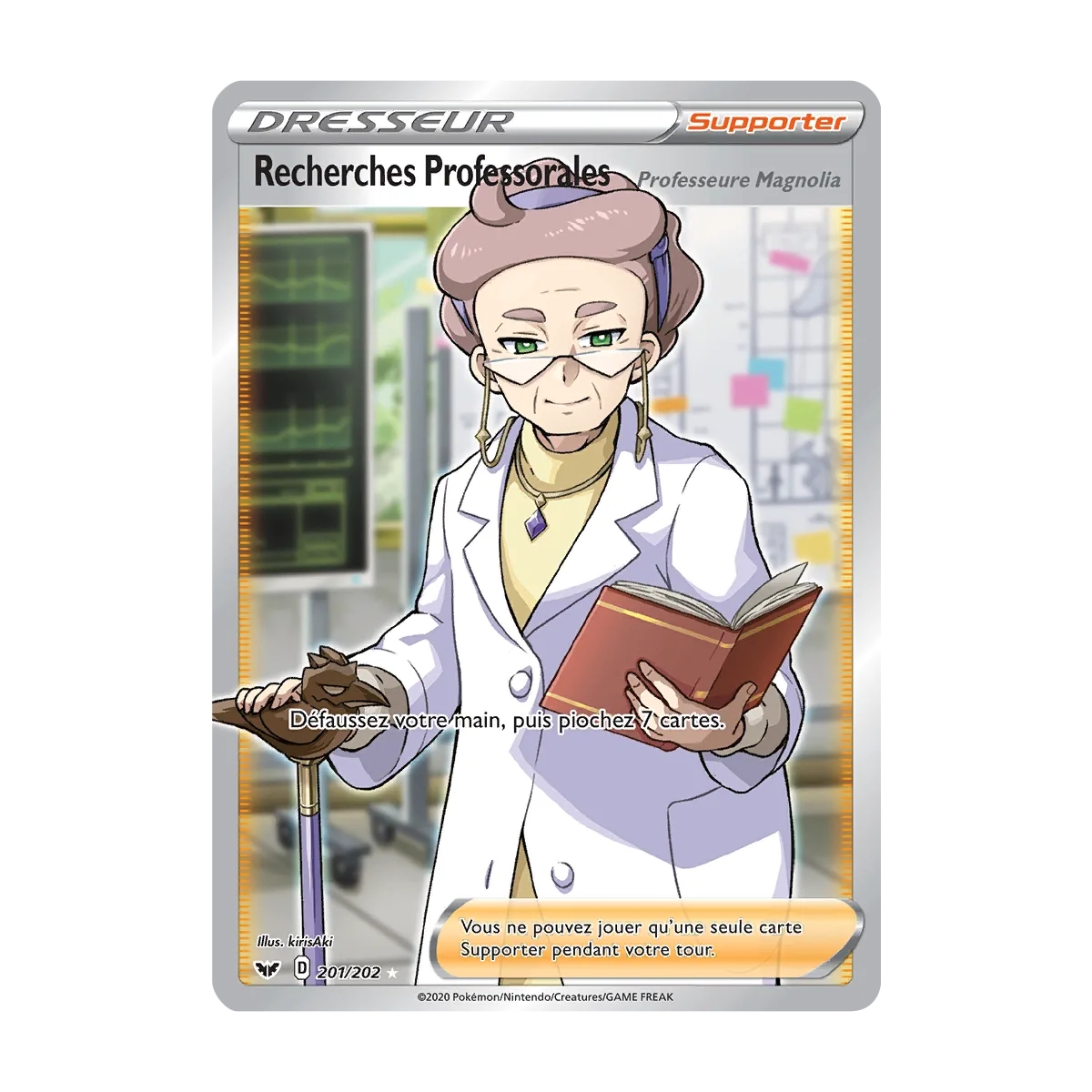 Carte Recherches Professorales - Ultra rare de Pokémon Épée et Bouclier 201/202