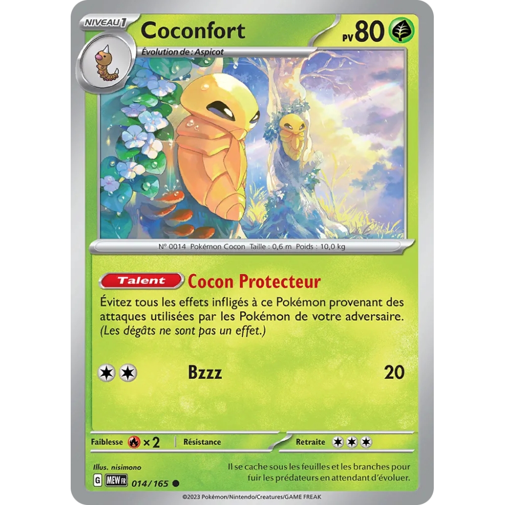 Coconfort 014/165 : Joyau Commune (Brillante) de l'extension Pokémon Écarlate et Violet 151