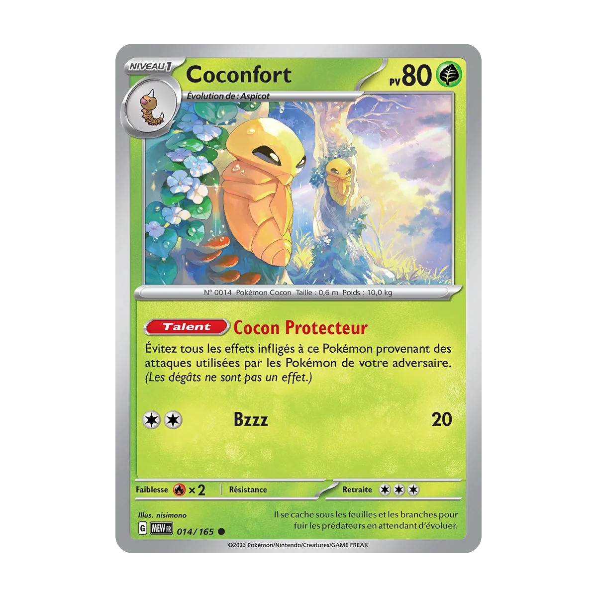 Coconfort 014/165 : Joyau Commune (Brillante) de l'extension Pokémon Écarlate et Violet 151