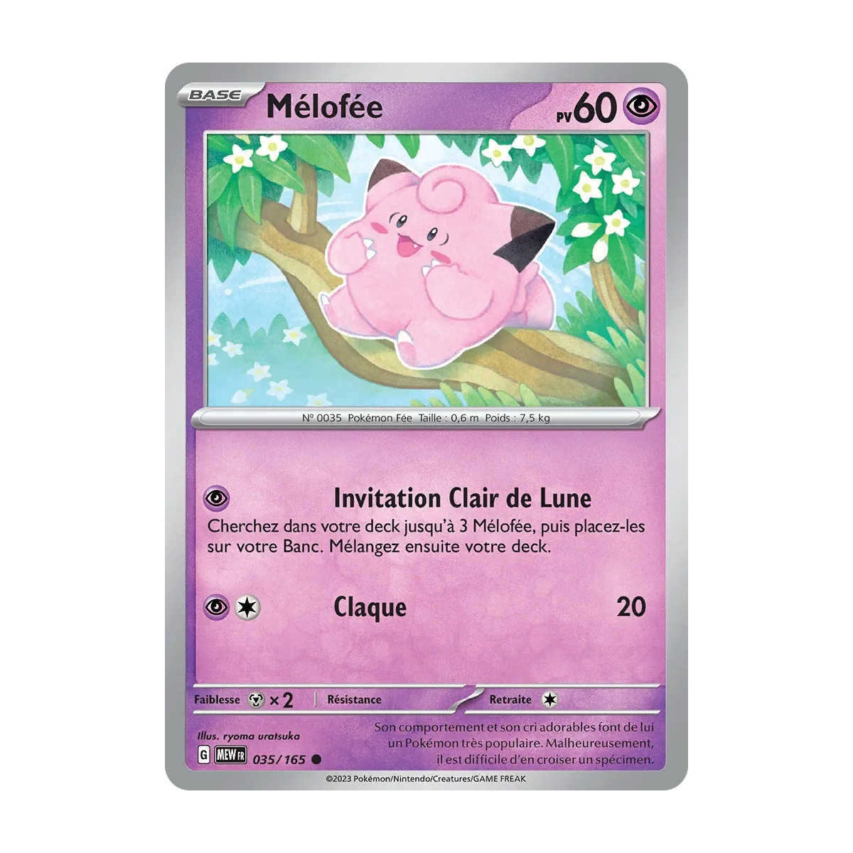 Mélofée 035/165 : Joyau Commune (Brillante) de l'extension Pokémon Écarlate et Violet 151